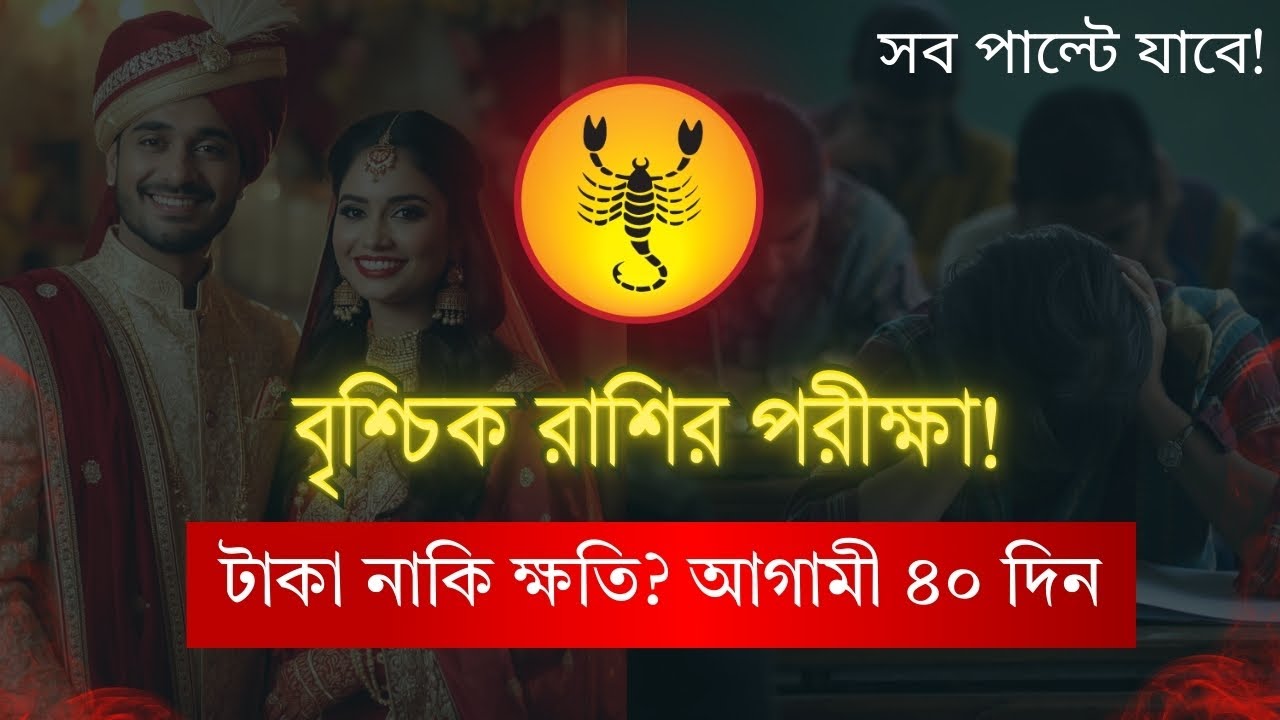 বৃশ্চিক রাশি আগামী ৪০ দিন | Scorpio Horoscope Next 40 Days | হঠাৎ ভাগ্য পরিবর্তন 🔮!