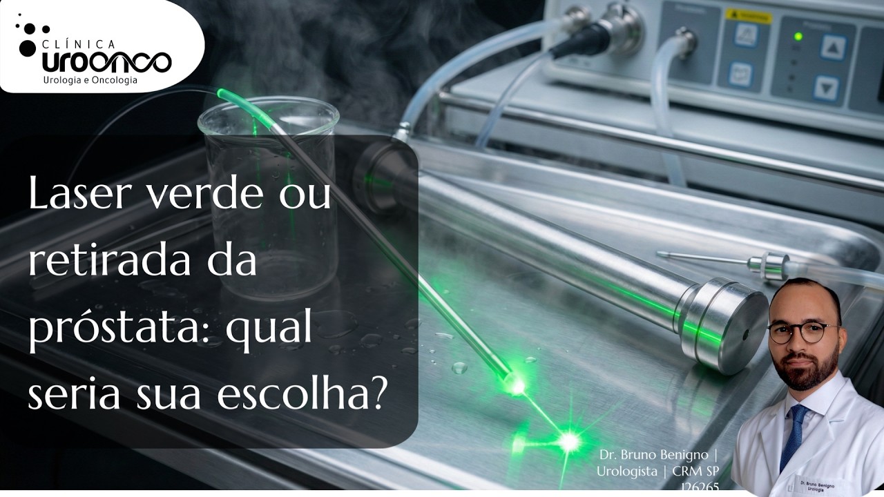 2 HOMENS — 2 PRÓSTATAS totalmente diferentes. Um tratou com LASER VERDE e o outro CIRURGIA ROBÓTICA