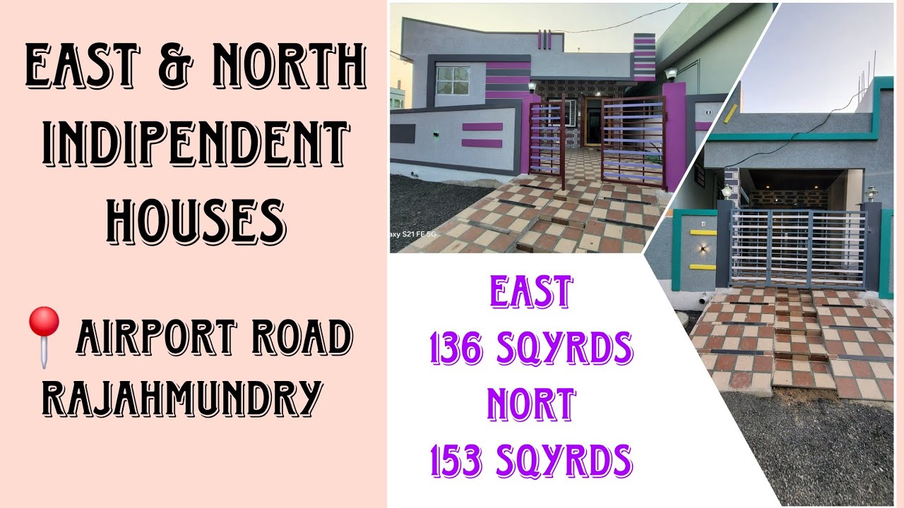 East and North facing indipendent Houses in Airport Road Rajahmundry 