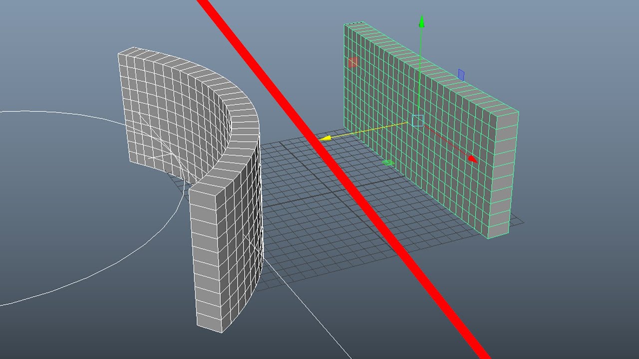 Simple Deform(Bend) In Maya In 1 Min...