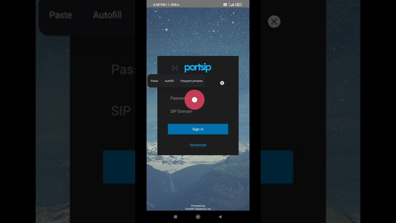 PortSIP Configuration in Android