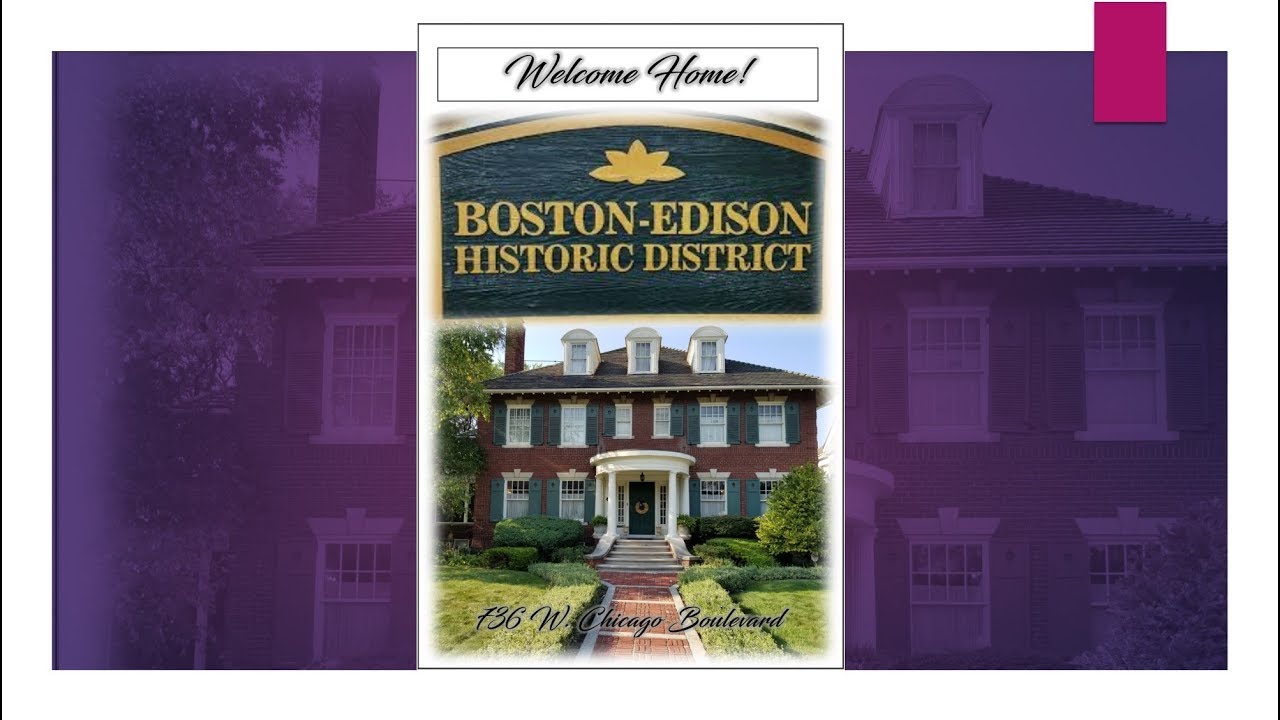 Beautiful Boston-Edison Historic District Home For Sale!
