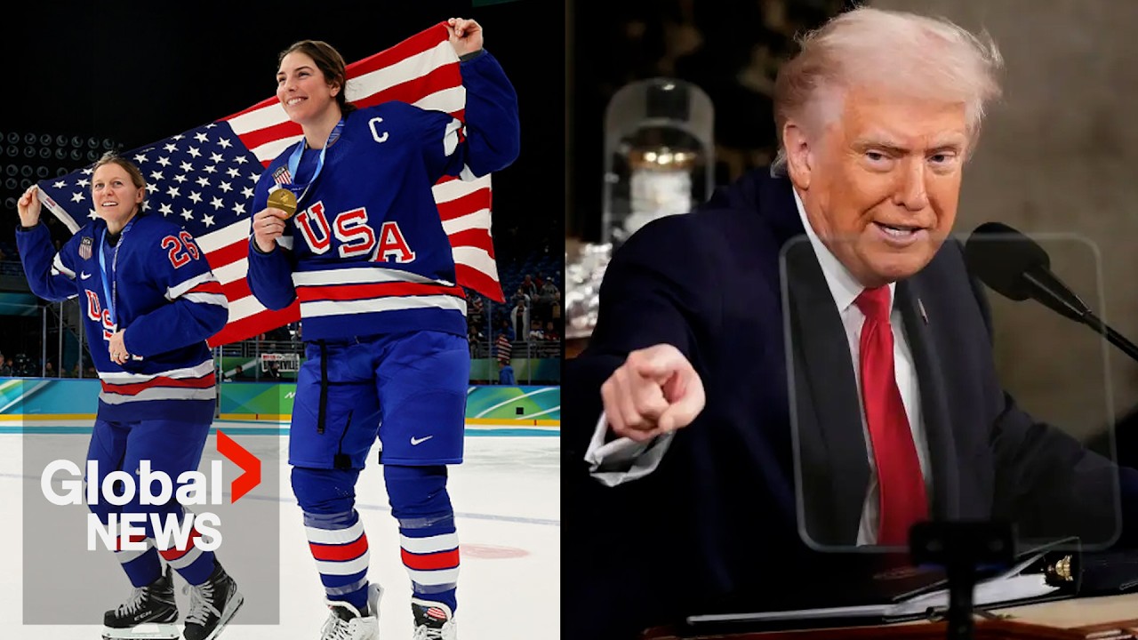 US women's hockey captain calls out Trump's 'distasteful' joke