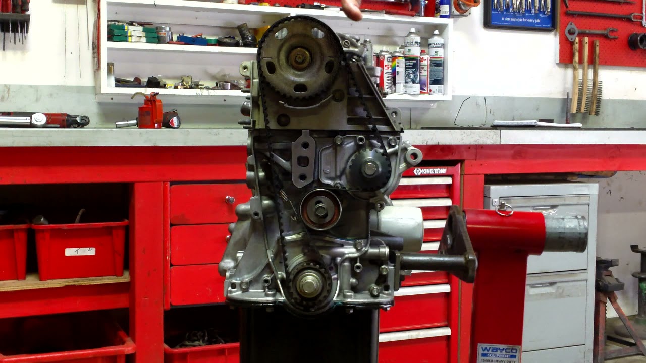 Step 23 Cambelt and Flywheel Install