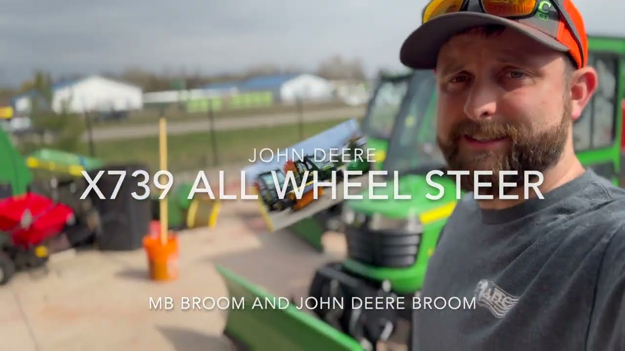 Snow Plowing The Best Sidewalk Machine Setup - John Deere x739 Review
