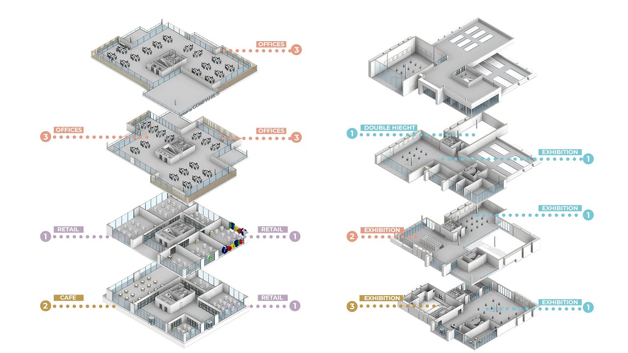 How To Make Layered Plan Using Revit And Photoshop