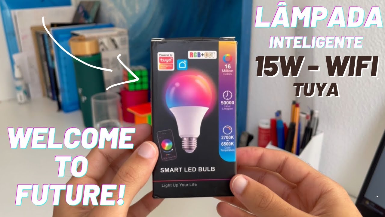 Lâmpada inteligente - Tuya 15W RGB WI-FI