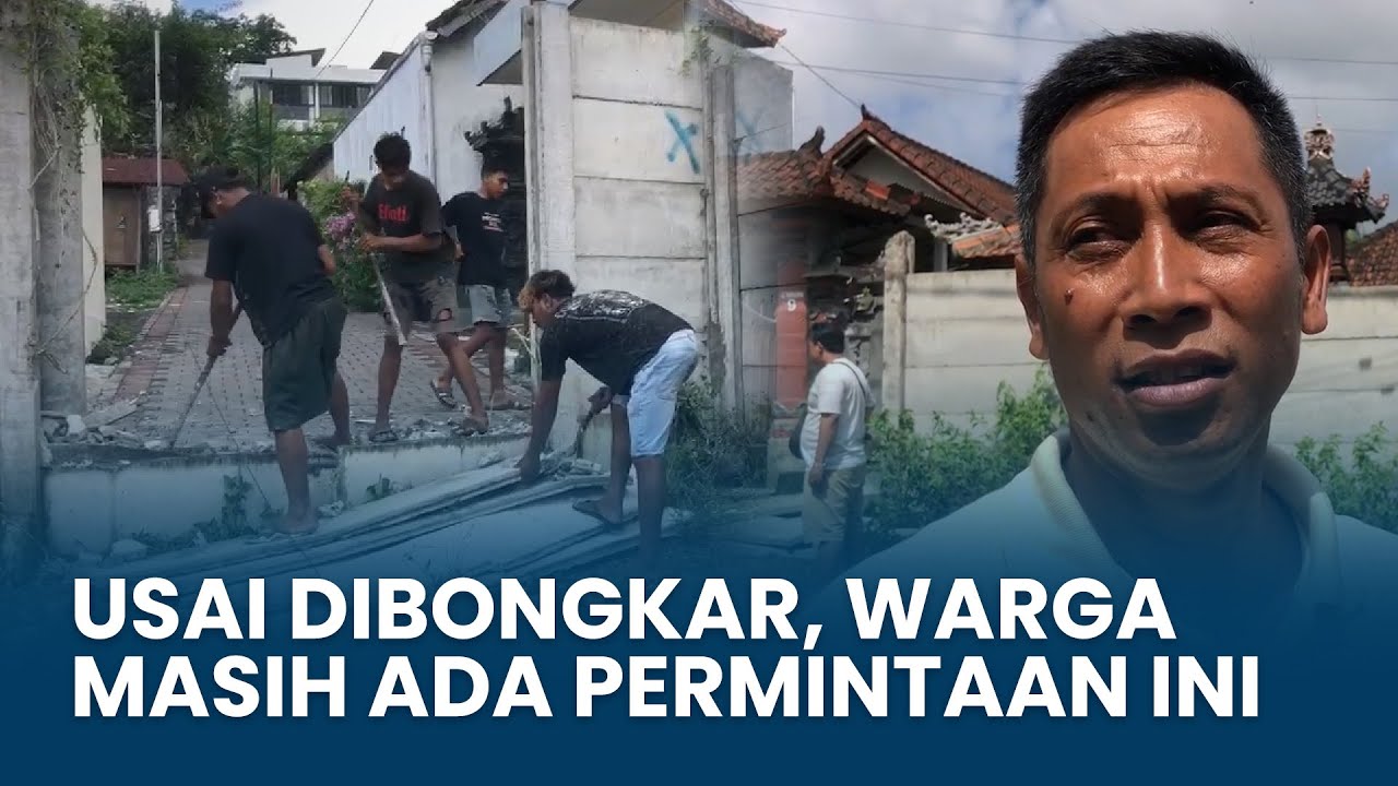 GWK Bali Bongkar Pagar Beton, Warga yang Akses Jalannya Kembali Dibuka Masih Ada Permintaan Ini