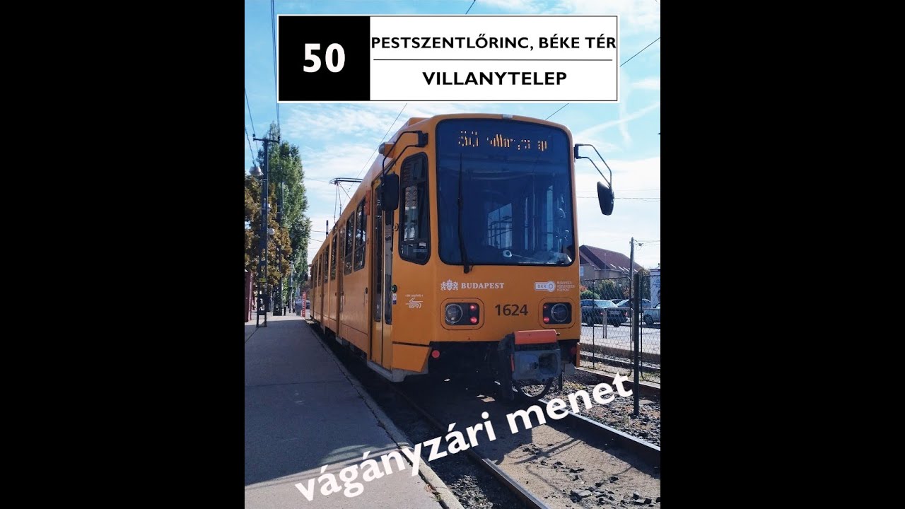 50 - Pestszentlőrinc, Béke tér - Villanytelep (vágányzári menet)