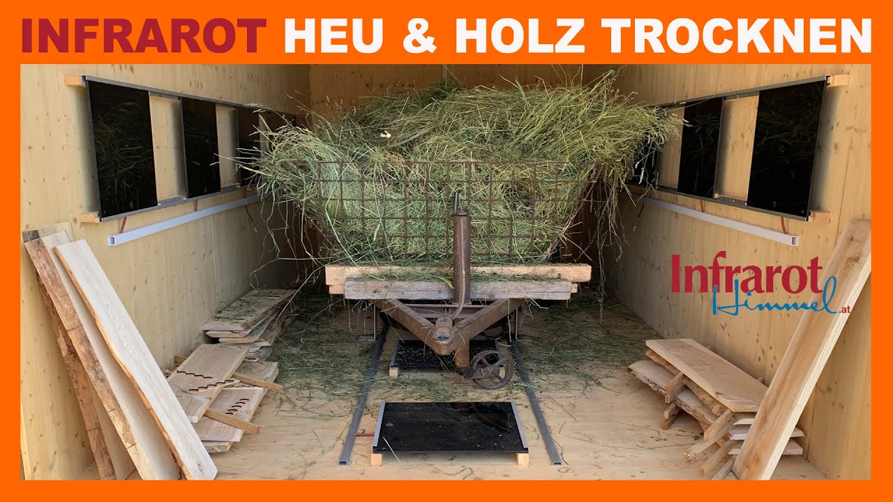 Heu & Holz mit Infrarot Trocknen, Heutrocknung, Heutrocknen, Heu, Infrarot, Infrarottrocknen