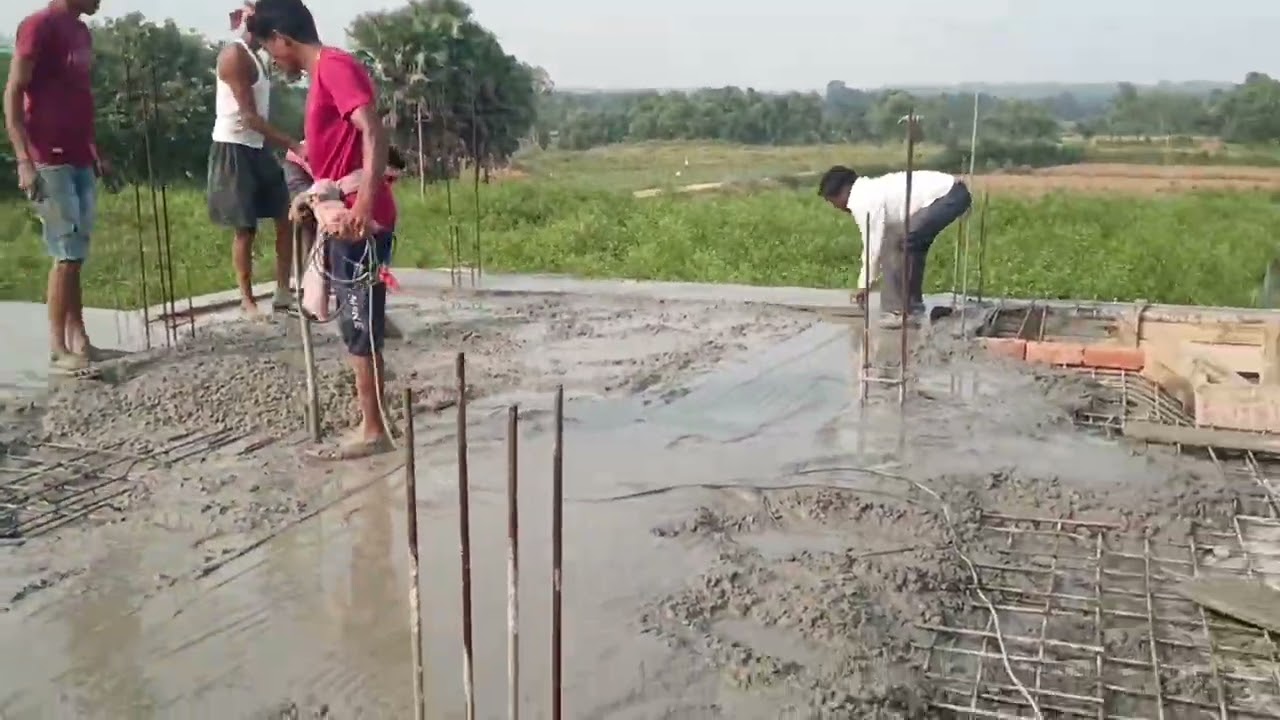 Construction of Roof Slab Concrete Technices of Reinforcement Design/Roof Construction Part-3 