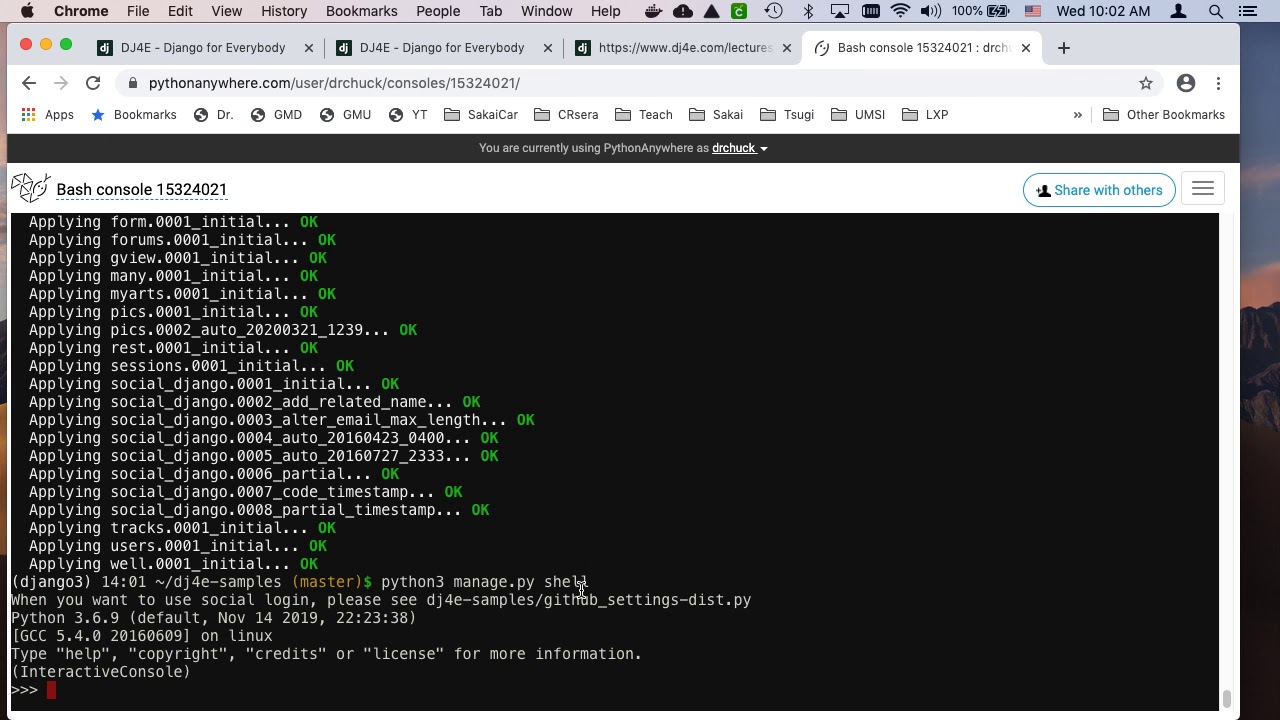 Demonstration: Django Single Table Models