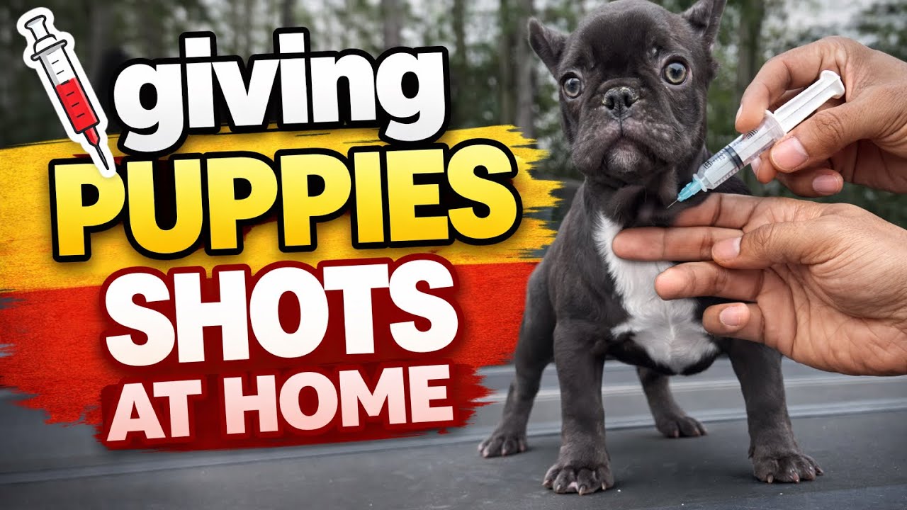 Puppy Vaccine Day at Home…. Don’t go to the vet till you watch this video!!!