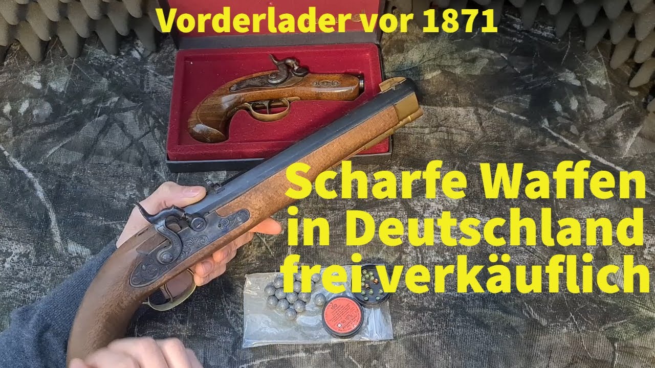 Scharfe Waffen mit 2000 Joule in Deutschland frei ab 18 verk&auml;uflich: Historische Vorderlader