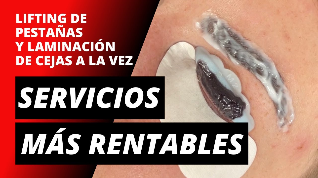 Consigue servicios más rentables - Combinado de lifting de pestañas y laminación de cejas