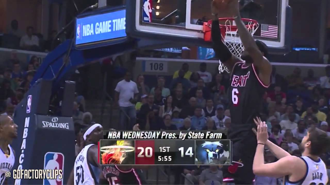 2014.04.09 - LeBron James Full Highlights at Grizzlies - 37 Pts