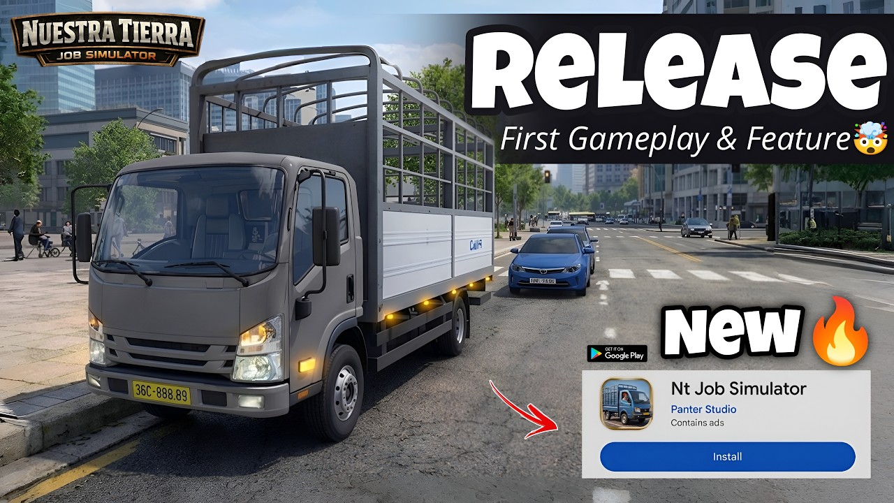 Nuestra Tierra Job Simulator Releasing On Playstore | New exclusive Gameplay 🤯🔥