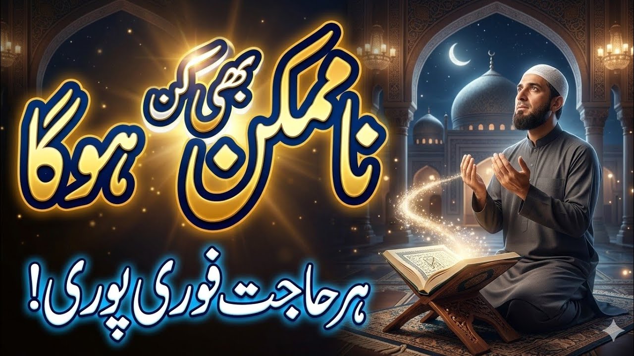 Namumkin Hajat Puri Hone Ka Amal | جو مانگو گے ملے گا ان شاء اللہ | Islamic Wazifa | #DuaForSuccess