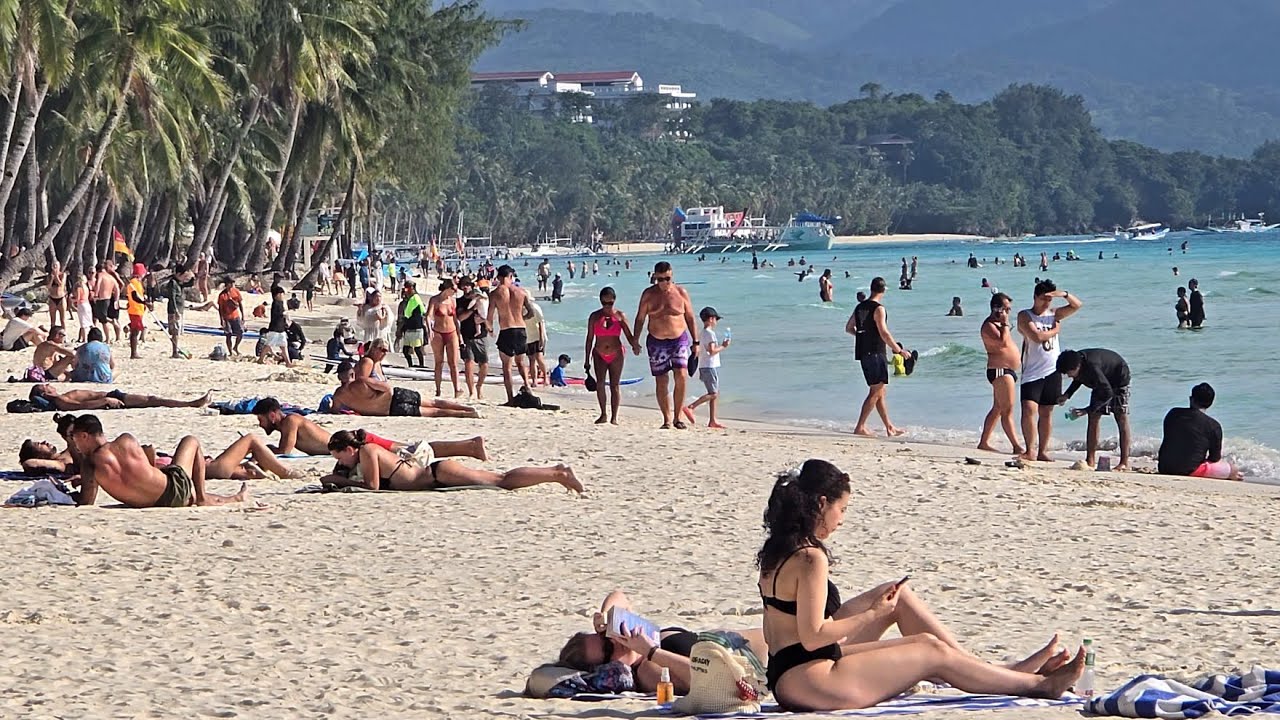 Boracay island Today on Saturday 2pm | January 24 2026 | Beach Walking Tour #boracay #philippines 