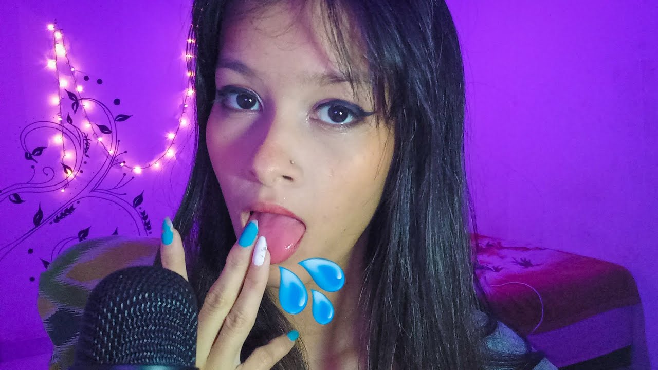 ASMR Profissional SPIT PAINT( BANHO DE GATO) MOUTH SOUNDS