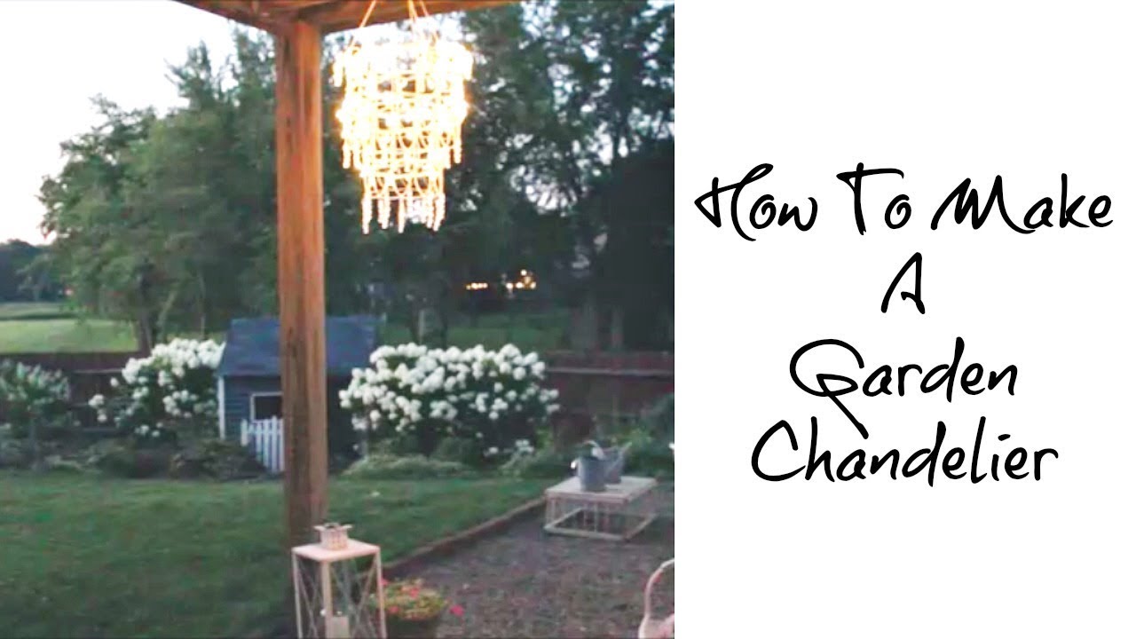 How to Make a Garden Chandelier