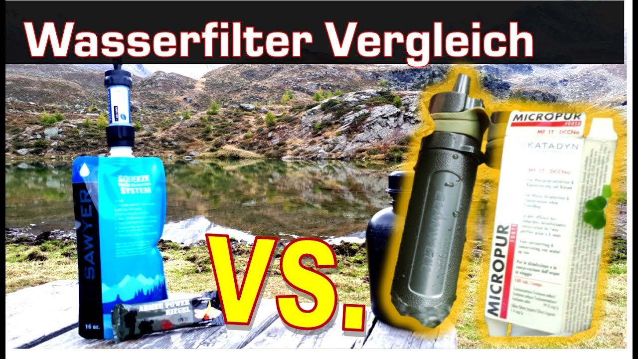 Was können Wasserfilter? + Vergleich - Katadyn vs. Sawyer vs. Miniwell vs. Elanwell vs. Micropur