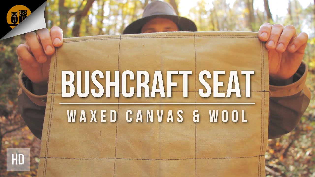 Waxed Canvas & Wool Bushcraft Seat