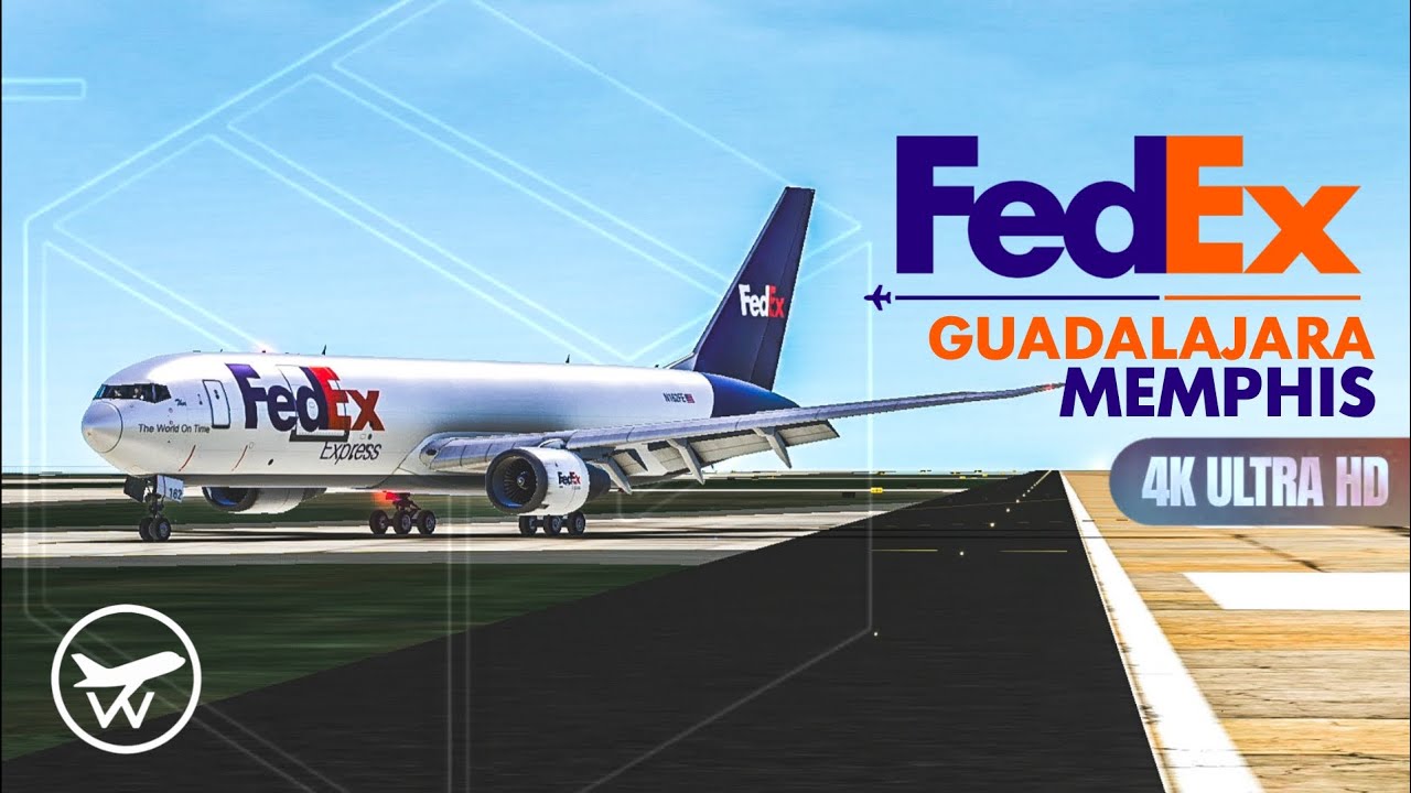 [4K] FedEx B767-300F | GDL ➝ MEM | Real Flight Simulator