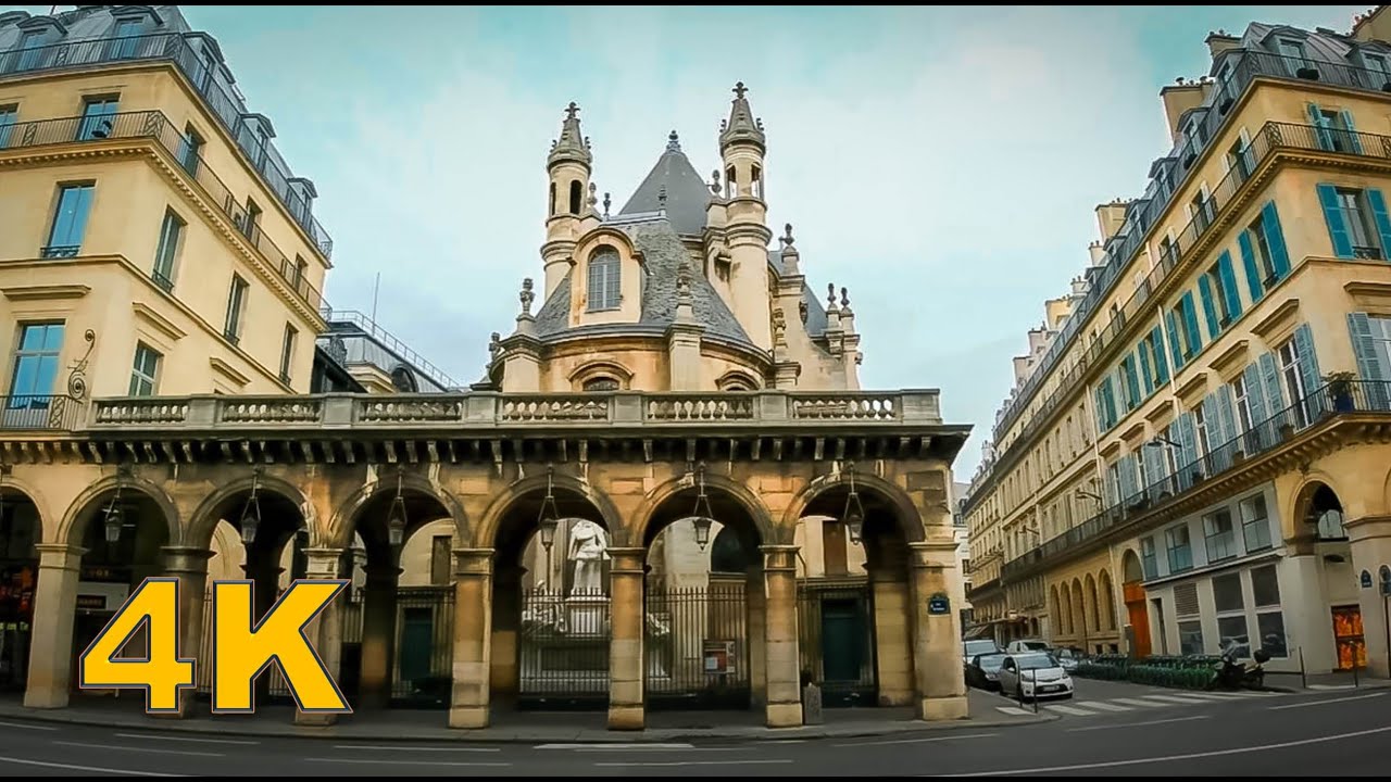 Walking in PARIS, FRANCE: Rue Saint-Honoré 4K UHD