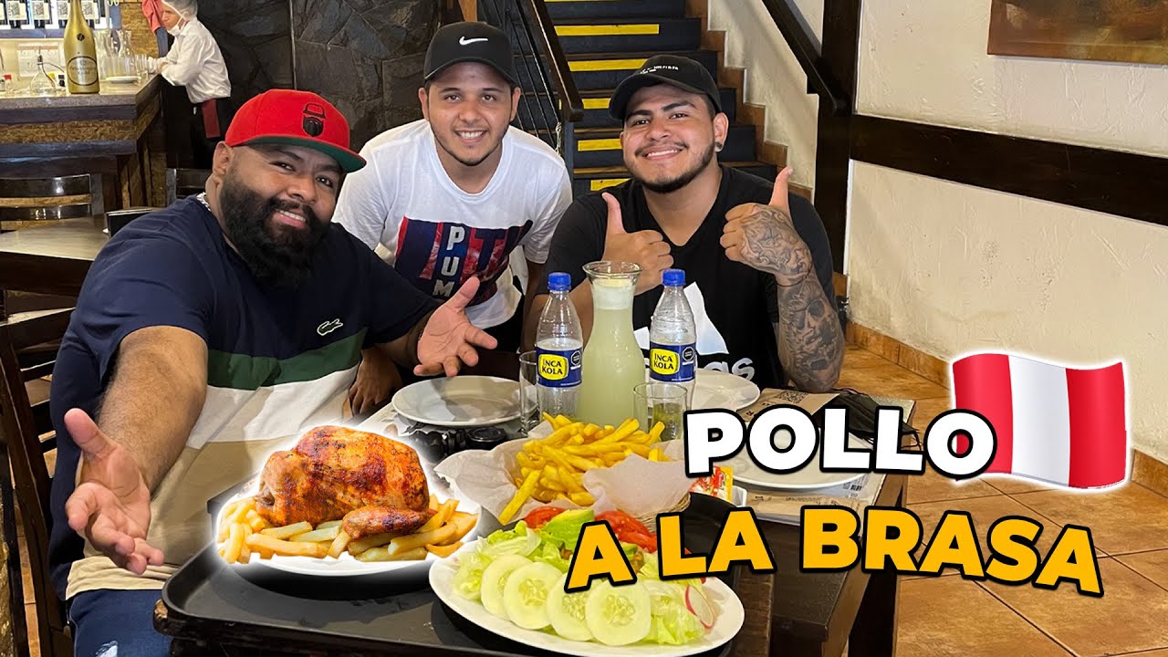 PROBANDO EL POLLO A LA BRASA POR PRIMERA VEZ 🇵🇪 😍