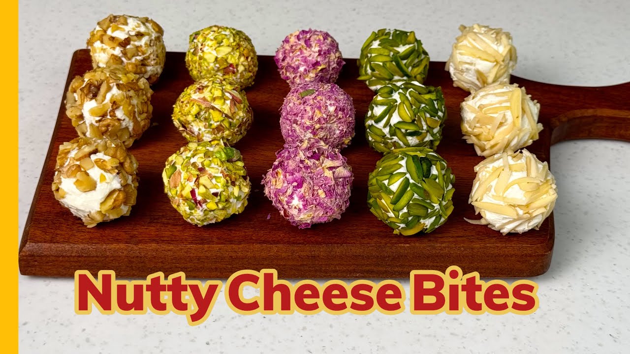 Easy Nutty Cheese  Bites with Simple Ingredients|simple & no-bake|delicious and healthy appetizers😍