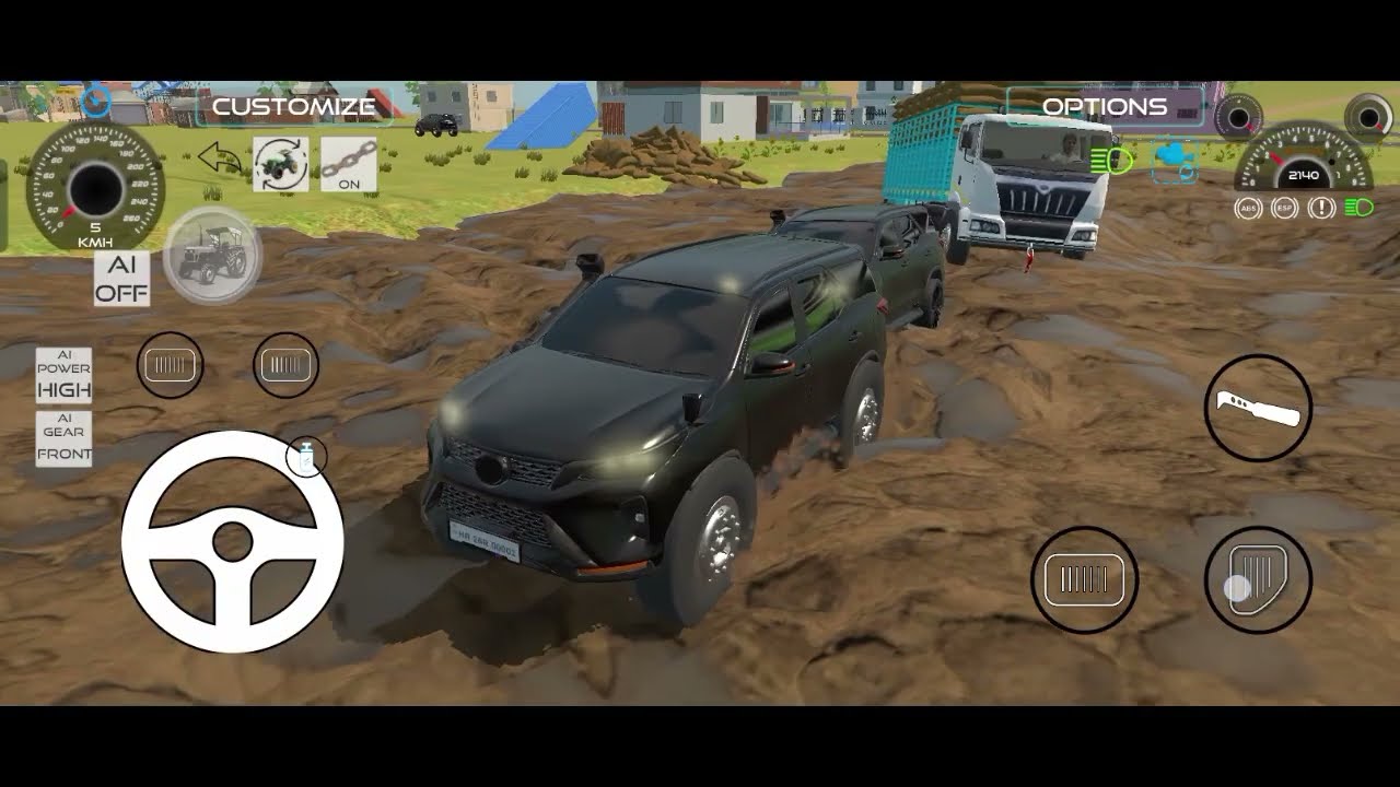 Fortuner#3fortuner 🚜 Challenge 🚚🔥 | Realistic Vehicles Simulation Gameplay#modification fortuner 