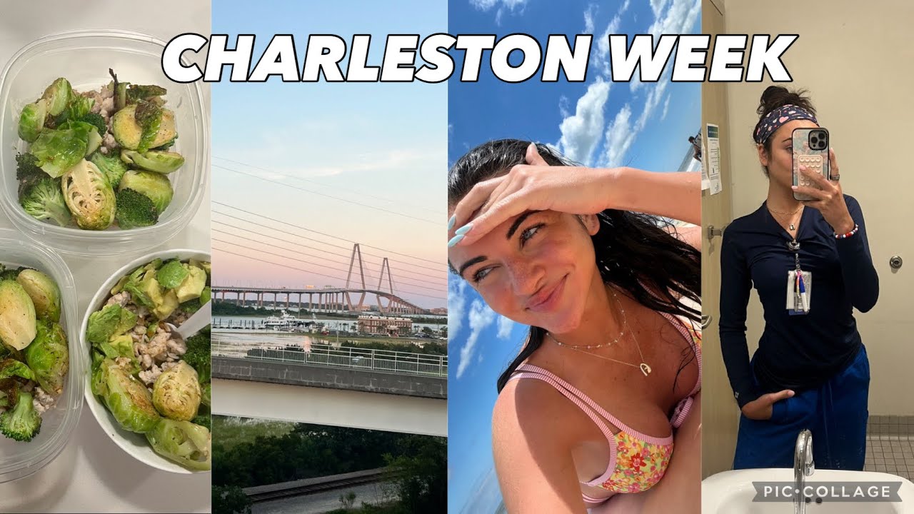 WEEK IN MY LIFE IN CHARLESTON | picu shifts, beach days, facial, cooking, river dogs game