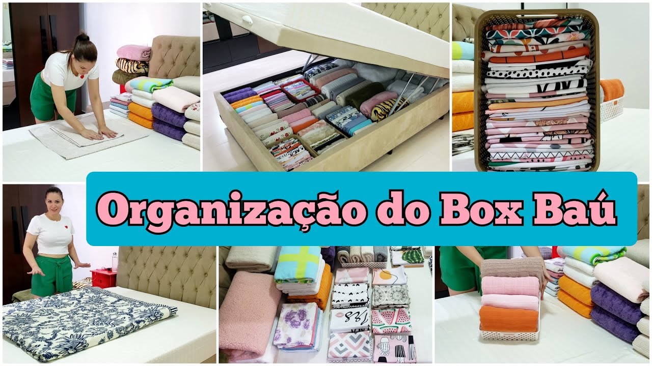 COMO FAZER ORGANIZAÇÃO DO BOX BAÚ | FUNCIONAL E PRÁTICO | COMO FAZER DOBRAS E USAR ORGANIZADORES