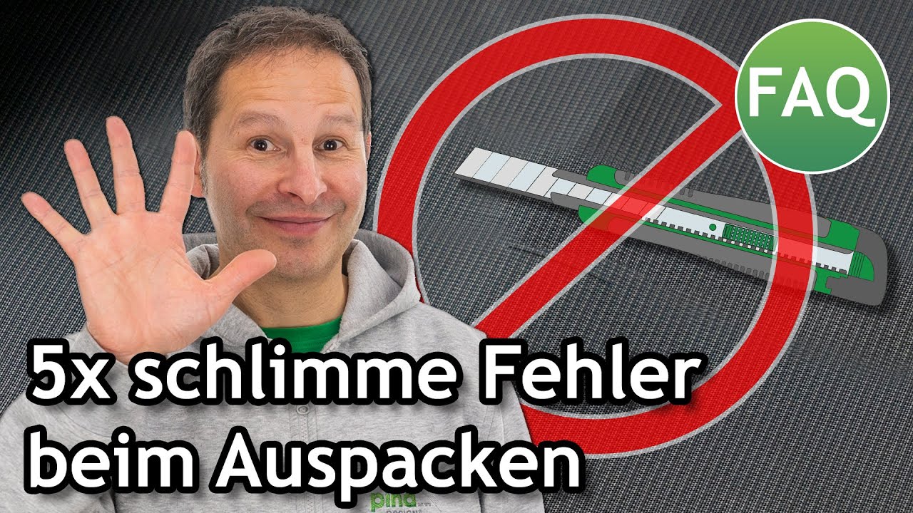 5x schwerwiegende Fehler beim Auspacken: So bleibt das Sonnensegel heile | FAQ ☀️ Pina