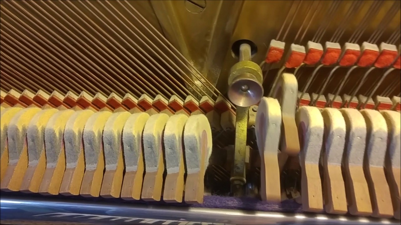 Main parts inside a piano