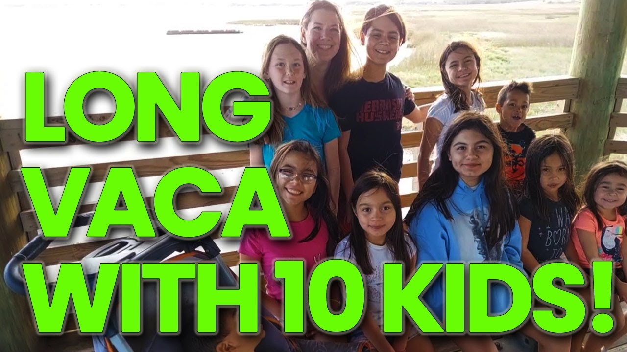 ONE MONTH Vacation with 10 KIDS! Exploring the TEXAS Coast (Large Family Adoption Life)