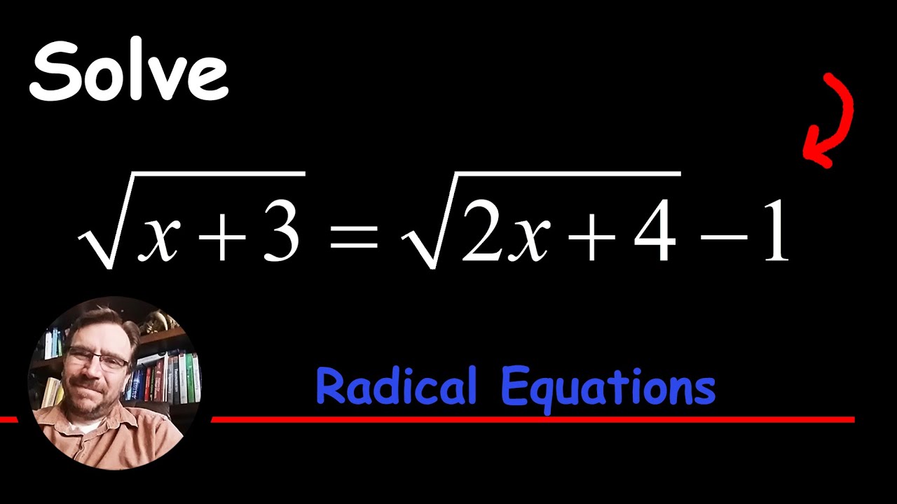 How to Solve a Radical Equation with two Square Root Terms