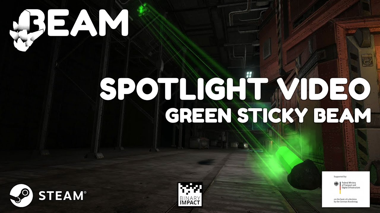 Beam Spotlight - Green Sticky Beam