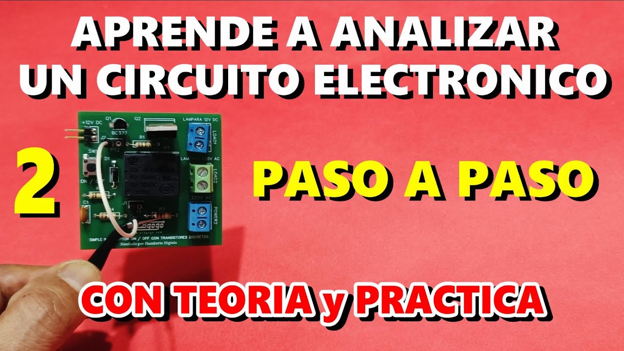 ✅APRENDE ELECTRONICA FACIL CON ESTE CIRCUITO 👀👉 SIMPLE BOTON ON / OFF CON TRANSISTORES DISCRETOS