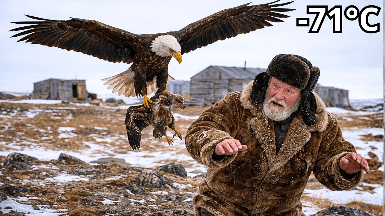 🦅 An Old Man Rescues a Freezing Baby Eagle in Siberia — A Heartwarming Story