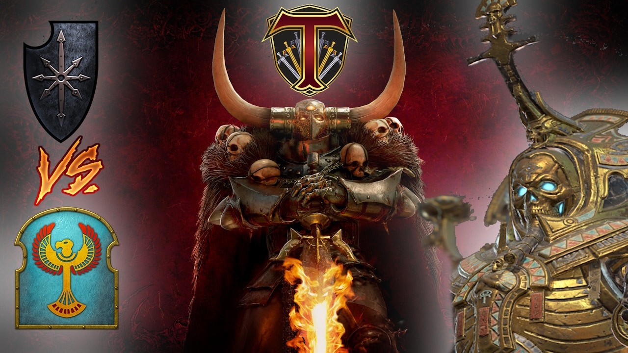 Archaon Meets THE HEIROTITAN | Tomb Kings vs Warriors of CHaos - Total War Warhammer 3