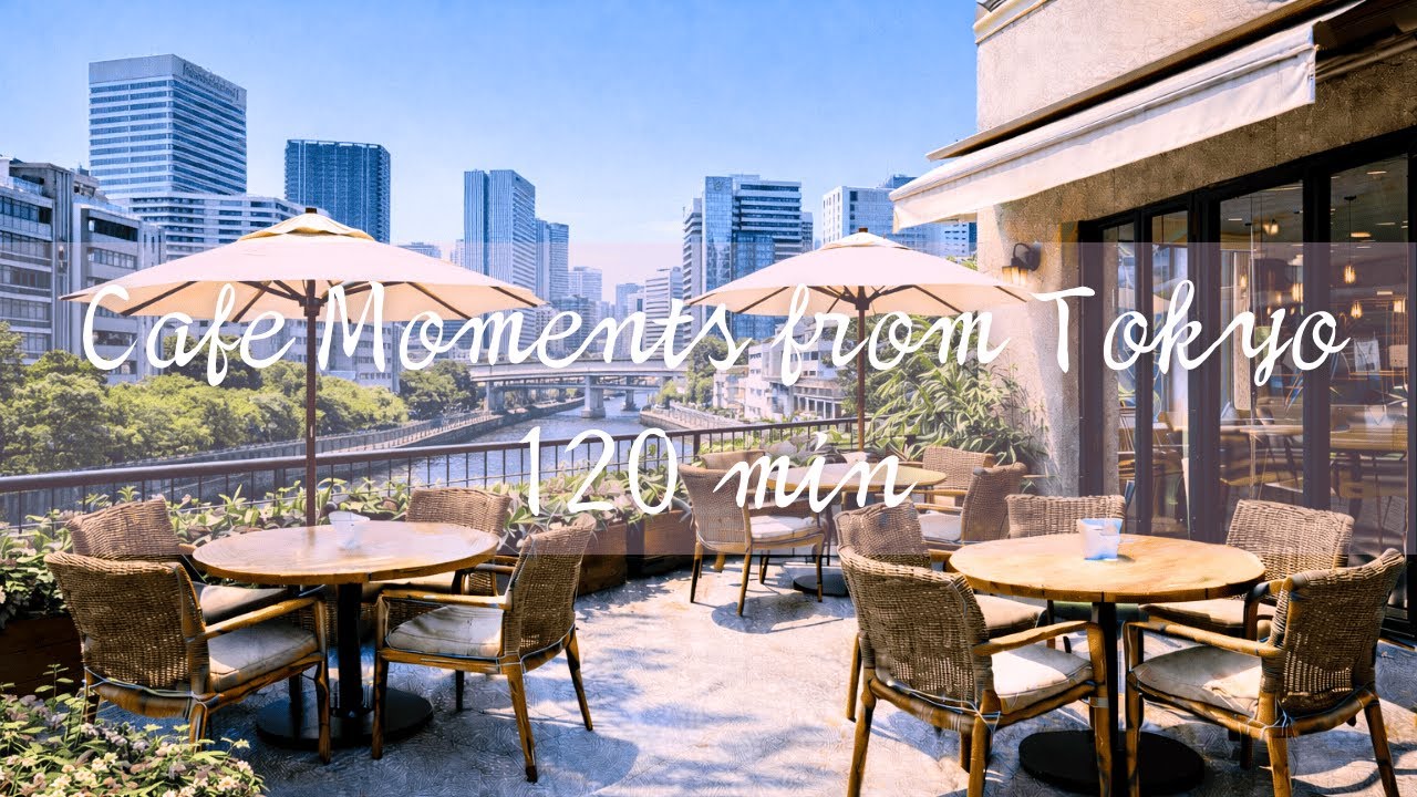 Tokyo Office District Terrace Café BGM | 120min Relaxing Piano & Japanese Instruments