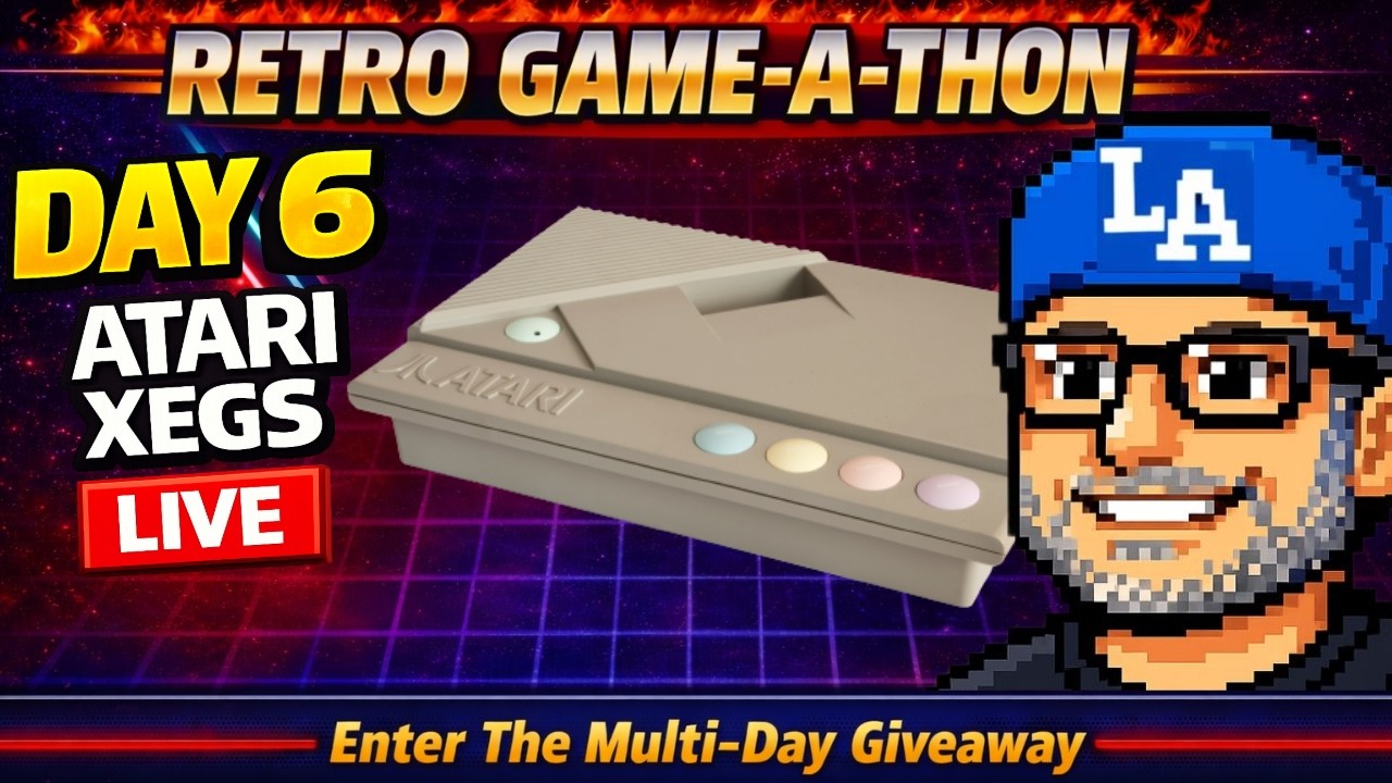 Retro Game-A-Thon Day 6: Atari XEGS | Live Classic Gaming Marathon