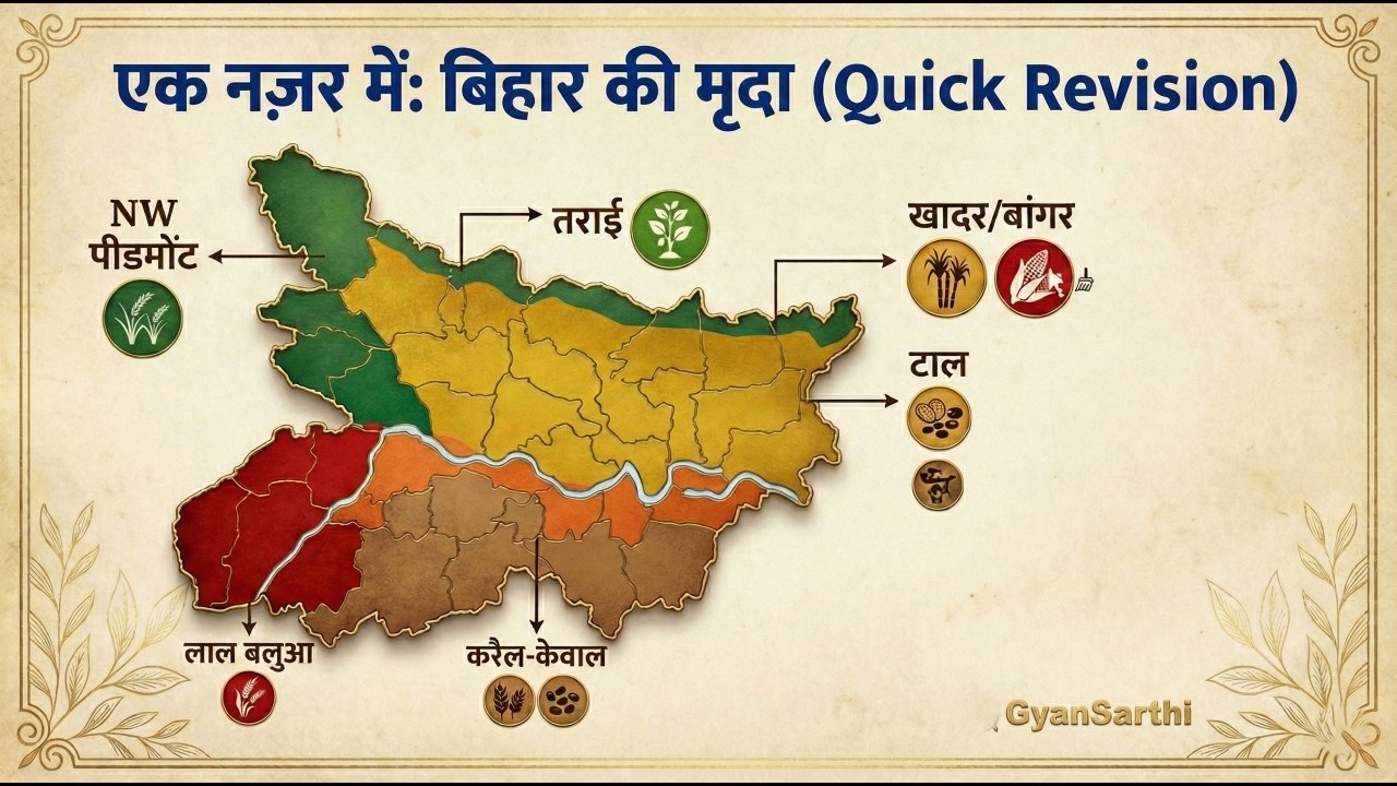 Bihar ka Maati, Bihar ka Selection 🌾 |Geography + Soil + Agriculture | BPSC Special” #bihargk #viral