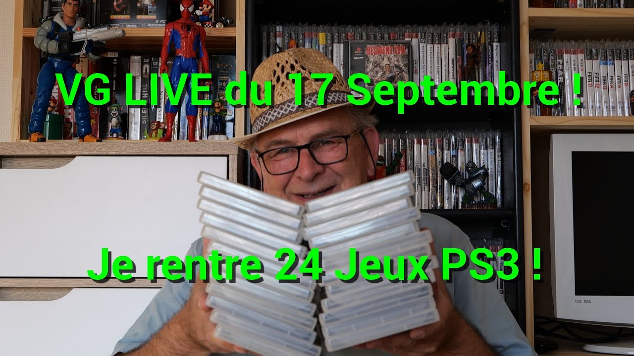 Je rentre 24 Jeux PS3 ! Vide Grenier LIVE du 17 Septembre 2023 + Débrief des Achats VG !