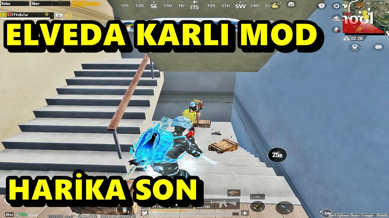 ELVEDA KARLI MOD ! MODA YAKIŞIR SON BATUR GAME SOLO SQUAD PUBG MOBİLE