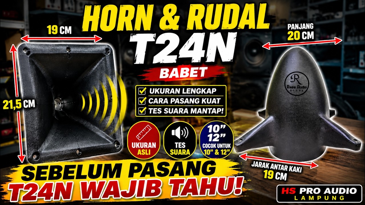 Ukuran horan dan rudal t24