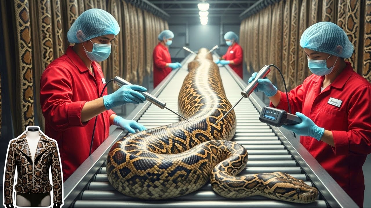 A day Inside the Python Leather Industry: Complete Factory Workflow From Skin to Luxury Fashion