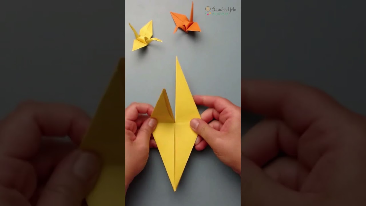 GRULLA ORIGAMI SHORT #creatividadconsciente #milgrullas #origami #papiroflexia  #creatividadcurativa